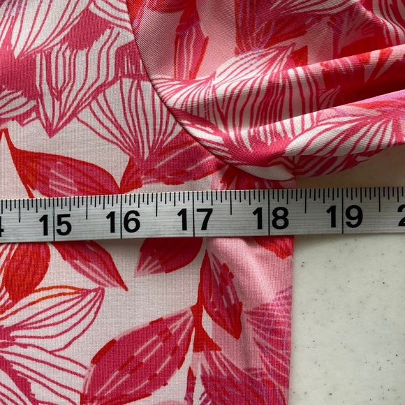 Caribbean Joe Pink & Red Floral Long Sleeve Dress - Picture 5 of 6